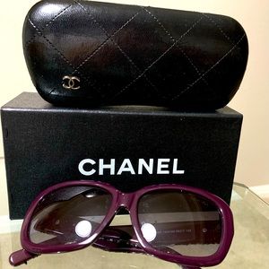 Chanel Burgundy SunGlasses